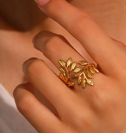 Titanium Steel Ring Opening Does Not Fade null