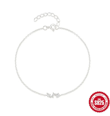 S925 Sterling Silver Horse Eye Geometric Bracelet for Women null