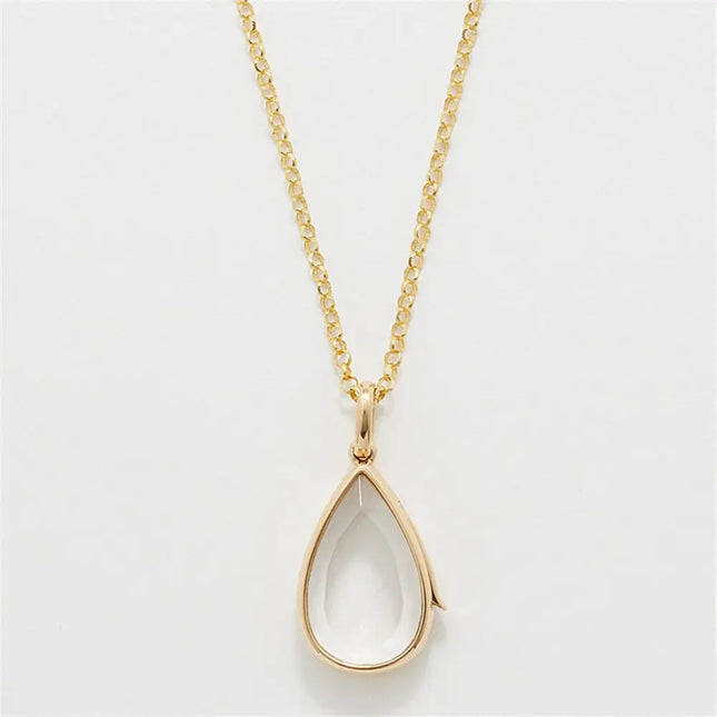 Heart & Water Drop Pendant Necklace null