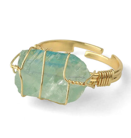 Crystal winding ring null