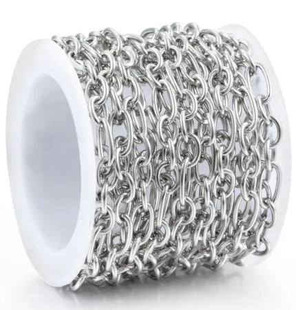 Titanium Steel Cross O-ring Chain Diy Necklace Bracelet null