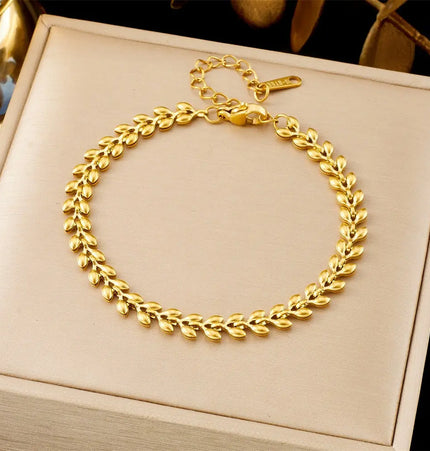 All-Matching Gold Fashion Bracelet – Titanium Steel Wholesale Jewelry null
