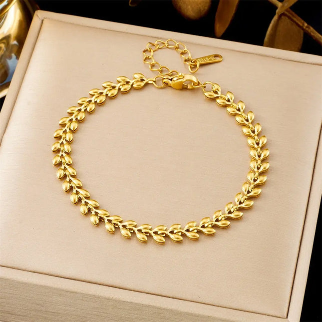 All-Matching Gold Fashion Bracelet – Titanium Steel Wholesale Jewelry null