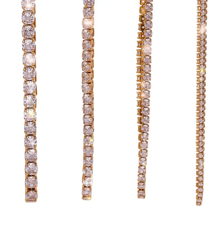 Stainless Steel Zircon Necklace & Bracelet Set – Waterproof Wholesale Jewelry null