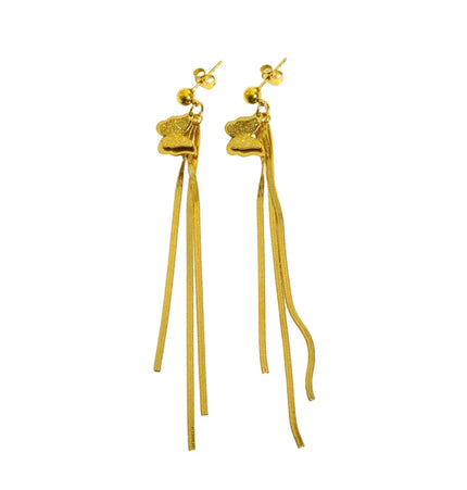 Stainless Steel Butterfly Drop Earrings | Minimalist Nature-Inspired Wholesale null