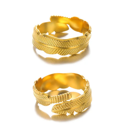 Stainless Steel Geometric Hollow Adjustable Ring null