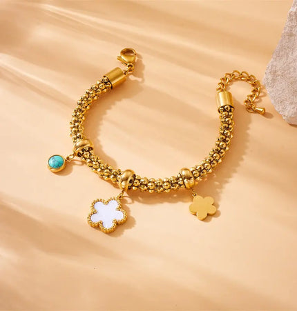 Summer Star Charm Stainless Steel Bracelet null