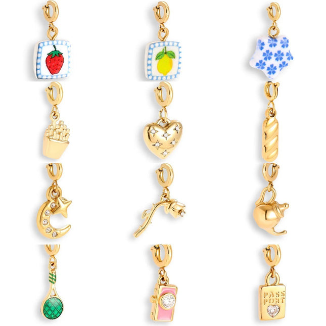 Stainless Steel Fruit Series Pendant Accessories