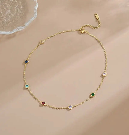 Five-Color Titanium Steel Bracelet null