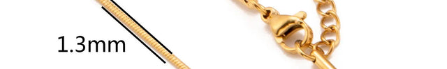 Stainless Steel 18K Gold Plated Chain Accessories – Base Chains for Personalized Jewelry null