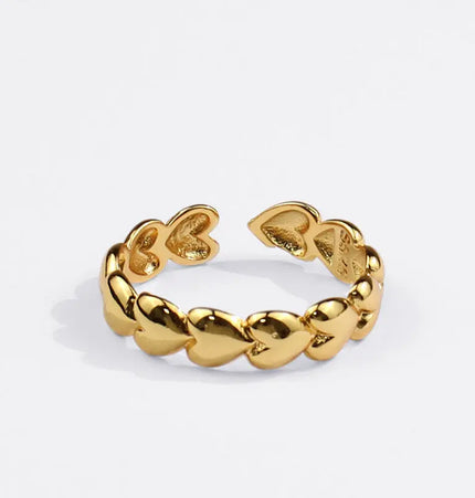 Minimal Irregular Gold Adjustable Ring null