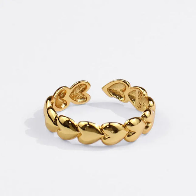 Minimal Irregular Gold Adjustable Ring null
