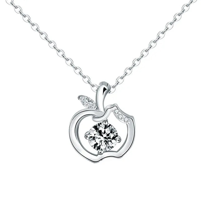 Moissanite Clavicle Necklace in Sterling Silver | Wholesale Jewelry null