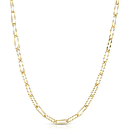 18K Gold Plated Stainless Steel DIY Chain Necklace null