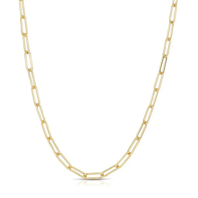 18K Gold Plated Stainless Steel DIY Chain Necklace null
