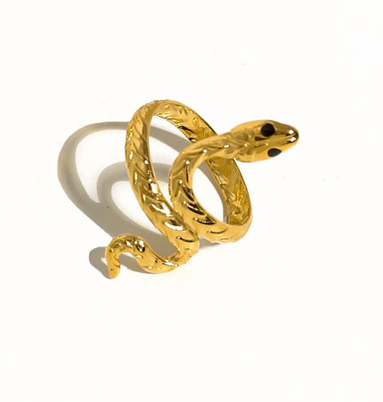 Stainless Steel French Texture Ring null