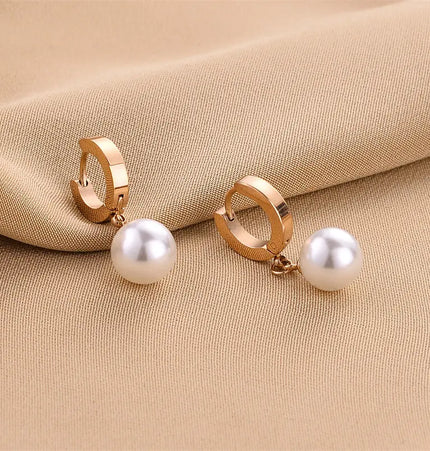 Titanium Steel No-Fading Geometric Earrings null