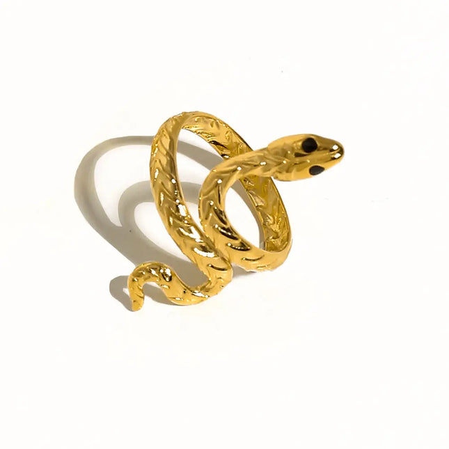 Stainless Steel French Texture Ring null