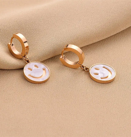 Titanium Steel No-Fading Geometric Earrings null