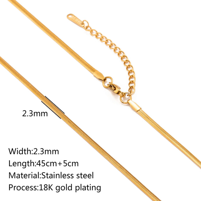 Stainless Steel 18K Gold Plated Chain Accessories – Base Chains for Personalized Jewelry null