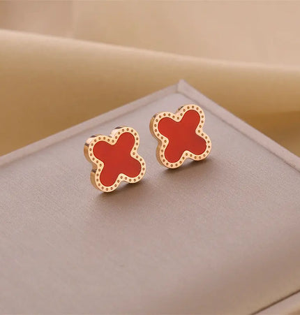 Titanium Steel No-Fading Geometric Earrings null