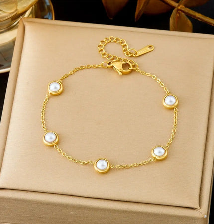 All-Matching Gold Fashion Bracelet – Titanium Steel Wholesale Jewelry null