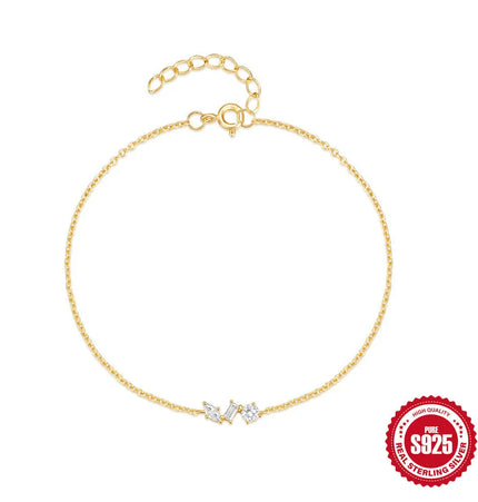 S925 Sterling Silver Horse Eye Geometric Bracelet for Women null