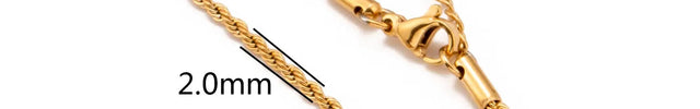 Stainless Steel 18K Gold Plated Chain Accessories – Base Chains for Personalized Jewelry null
