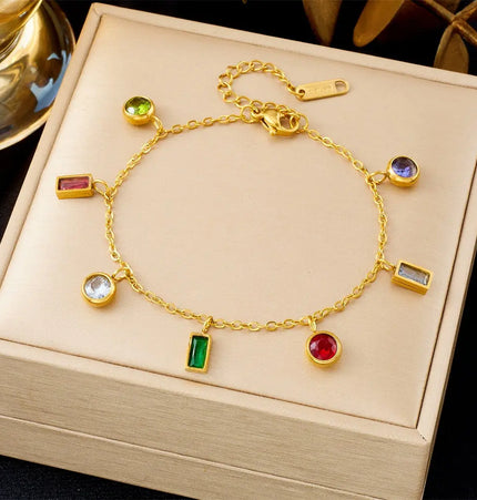 All-Matching Gold Fashion Bracelet – Titanium Steel Wholesale Jewelry null