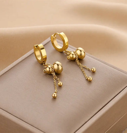 Titanium Steel No-Fading Geometric Earrings null