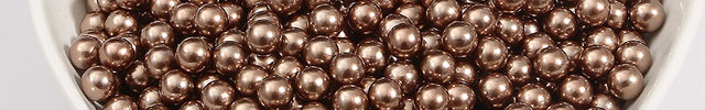 No Hole Round 3-10mm Imitation Pearl Loose Beads