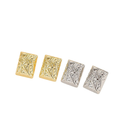 Unisex Square Stud Earrings | Modern Minimalist Wholesale Jewelry null