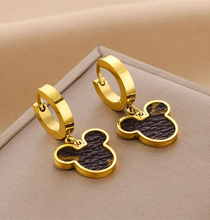 Titanium Steel No-Fading Geometric Earrings null