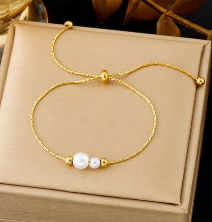 All-Matching Gold Fashion Bracelet – Titanium Steel Wholesale Jewelry null