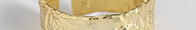 Minimal Irregular Gold Adjustable Ring null
