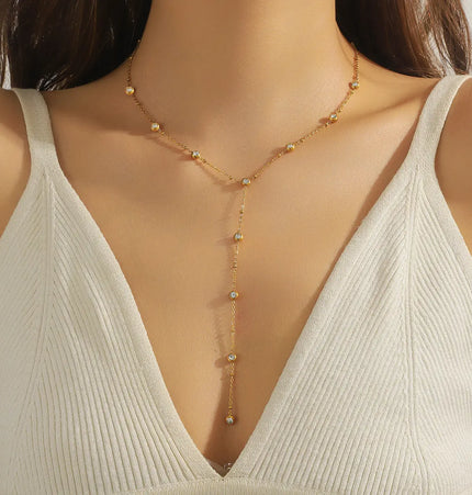 Fashionable All-match Titanium Steel Long Jewelry Europe Wholesale