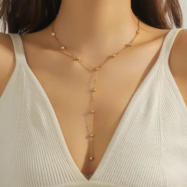 Fashionable All-match Titanium Steel Long Jewelry Europe Wholesale