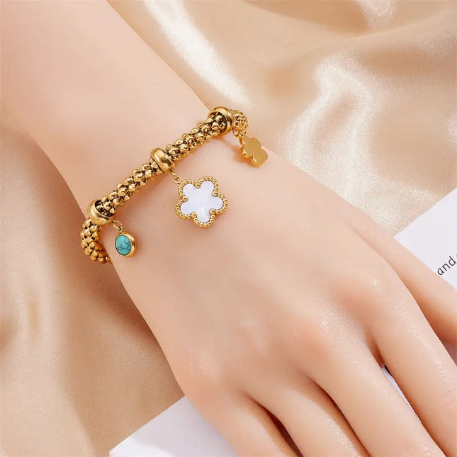 Summer Star Charm Stainless Steel Bracelet null