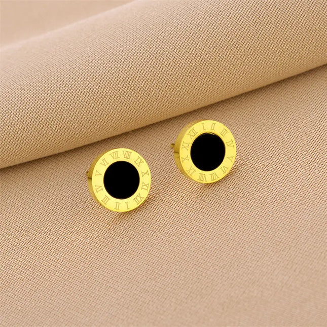 Titanium Steel No-Fading Geometric Earrings null