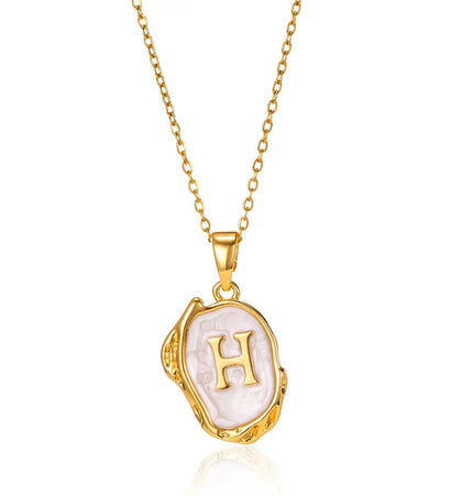 Minimalist Letter Pendant Necklace | Alphabet Wholesale Jewelry null