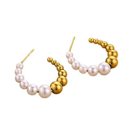 Titanium Steel No-Fading Geometric Earrings null