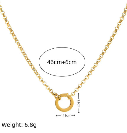18K Gold Plated Stainless Steel DIY Chain Necklace null