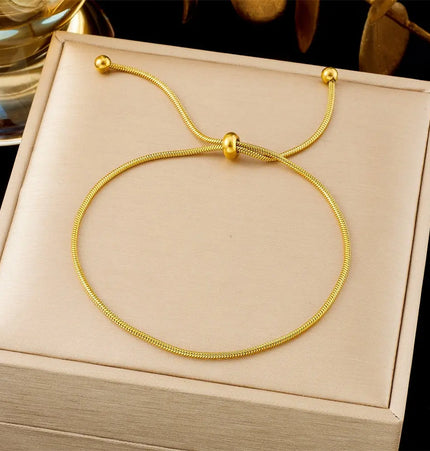 All-Matching Gold Fashion Bracelet – Titanium Steel Wholesale Jewelry null