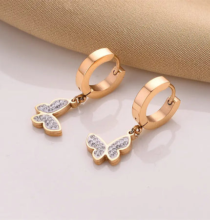 Titanium Steel No-Fading Geometric Earrings null