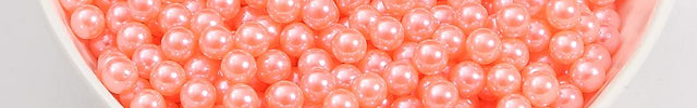 No Hole Round 3-10mm Imitation Pearl Loose Beads