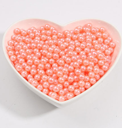 No Hole Round 3-10mm Imitation Pearl Loose Beads