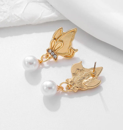 Creative Butterfly Pendant Womens Earrings null