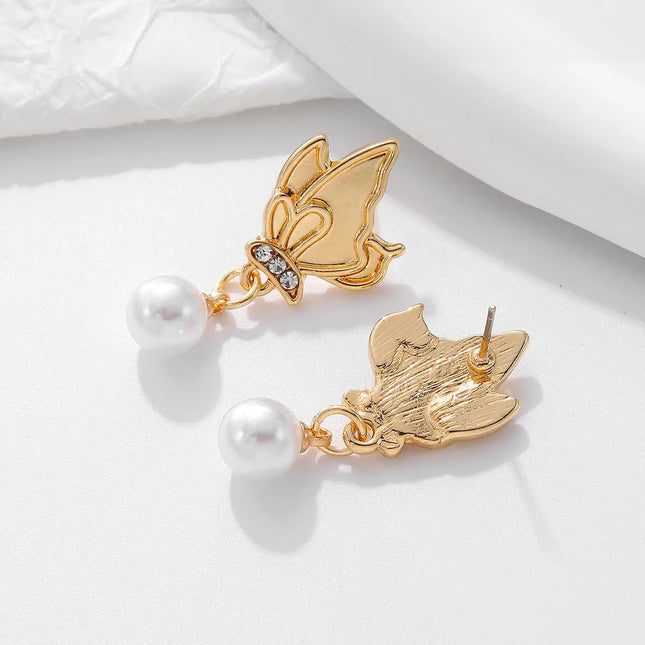 Creative Butterfly Pendant Womens Earrings null