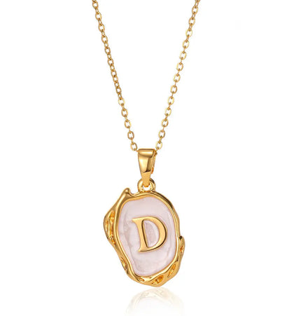 Minimalist Letter Pendant Necklace | Alphabet Wholesale Jewelry null