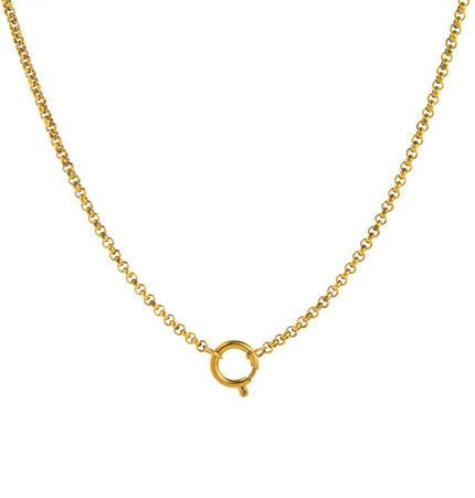 18K Gold Plated Stainless Steel DIY Chain Necklace null